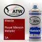 Preview: Mazda, Royal Maroon Metallic, 3A: 400ml Sprühdose, von ATW Autoteile West.